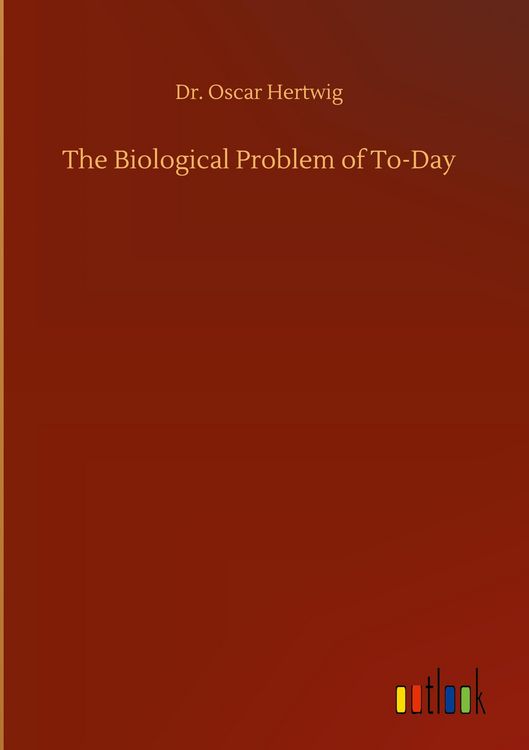 Produktbild: The Biological Problem of To-Day