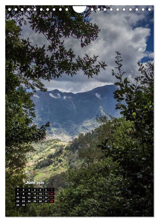 Produktbild: Levadas - Wasserwege auf Madeira (Wandkalender 2026 DIN A4 hoch), CALVENDO Monatskalender