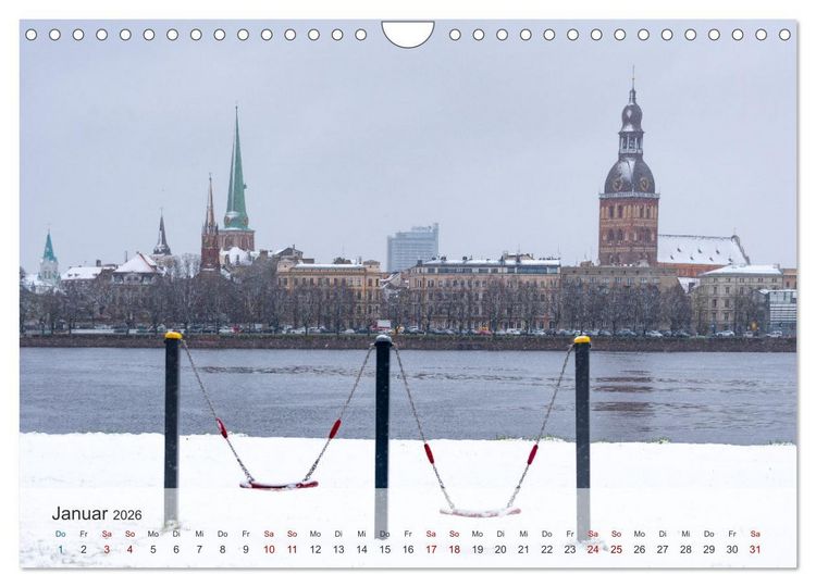 Produktbild: Riga - Paris des Ostens (Wandkalender 2026 DIN A4 quer), CALVENDO Monatskalender