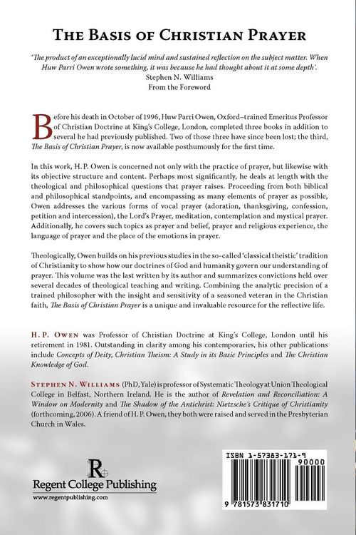 Produktbild: The Basis of Christian Prayer
