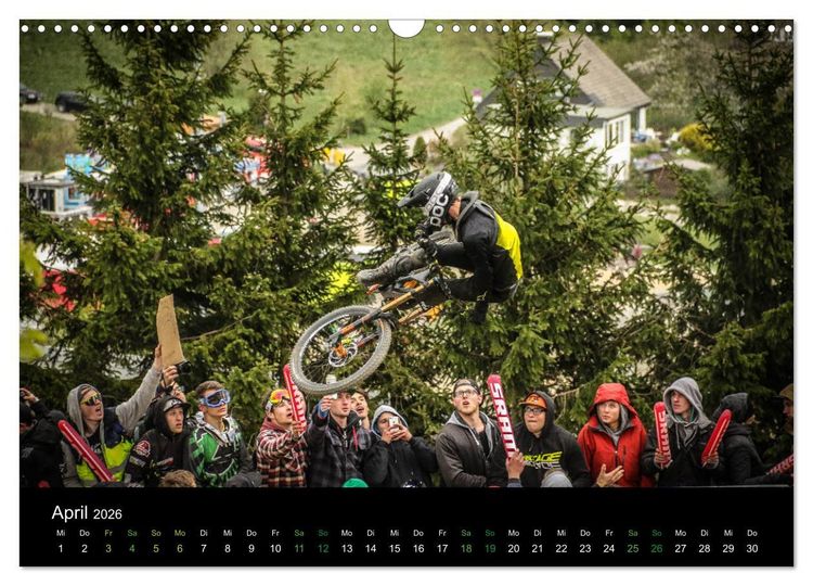 Produktbild: Downhill Racing 2026 (Wandkalender 2026 DIN A3 quer), CALVENDO Monatskalender