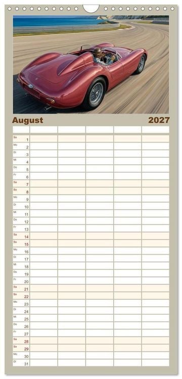 Produktbild: Familienplaner 2027 - N&auml;chster Halt: Rennstrecke mit 5 Spalten (Wandkalender, 21 x 45 cm) CALVENDO