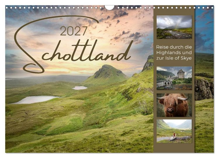 Produktbild: Schottland - Reise durch die Highlands und zur Isle of Skye (Wandkalender 2027 DIN A3 quer), CALVENDO Monatskalender