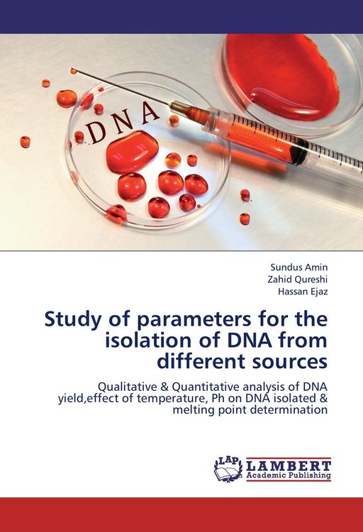 Produktbild: Study of parameters for the isolation of DNA from different sources