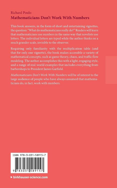 Produktbild: Mathematicians Don't Work With Numbers