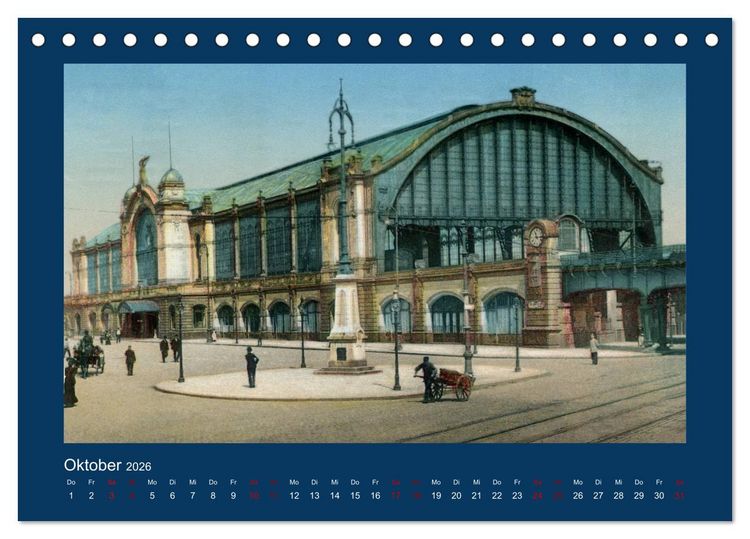Produktbild: Lebendiges Hamburg von 1888 bis 1918 (Tischkalender 2026 DIN A5 quer), CALVENDO Monatskalender