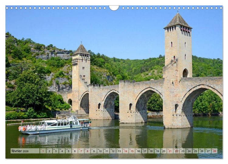 Produktbild: Occitanie fluviale (Calendrier mural 2026 DIN A3 vertical), CALVENDO calendrier mensuel