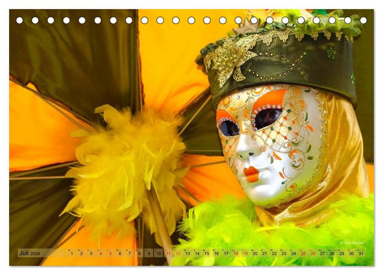 Produktbild: Magie der Masken (Tischkalender 2026 DIN A5 quer), CALVENDO Monatskalender