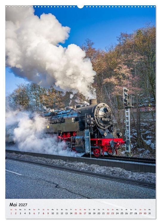 Produktbild: Mit der Dampflok durch den Harz (Wandkalender 2027 DIN A2 hoch), CALVENDO Monatskalender