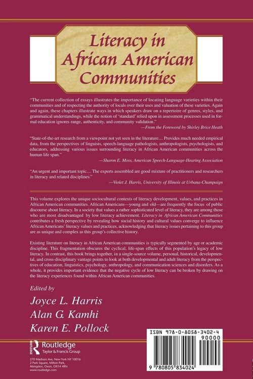 Produktbild: Literacy in African American Communities