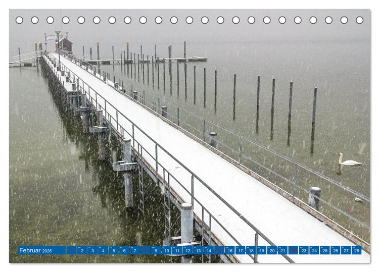 Produktbild: Drei L&auml;nder ein See - Bodensee (Tischkalender 2026 DIN A5 quer), CALVENDO Monatskalender