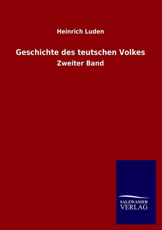 Produktbild: Geschichte des teutschen Volkes