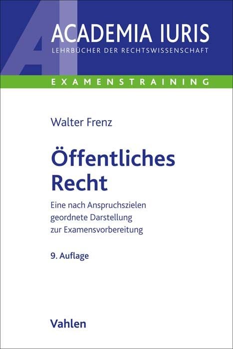 Bild vom Artikel Öffentliches Recht vom Autor Walter Frenz