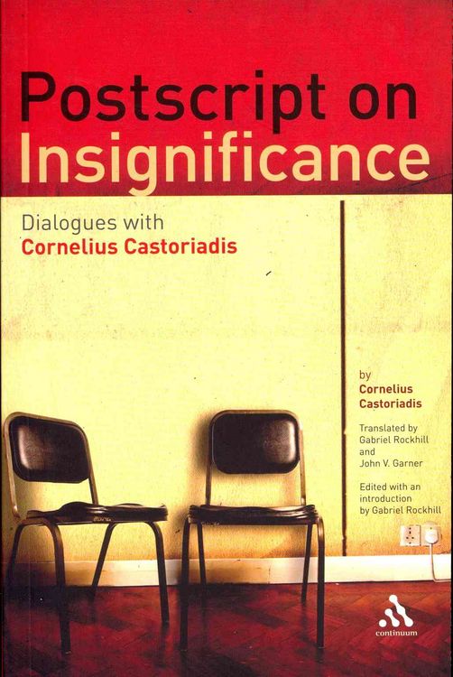 Produktbild: Castoriadis, C: Postscript on Insignificance