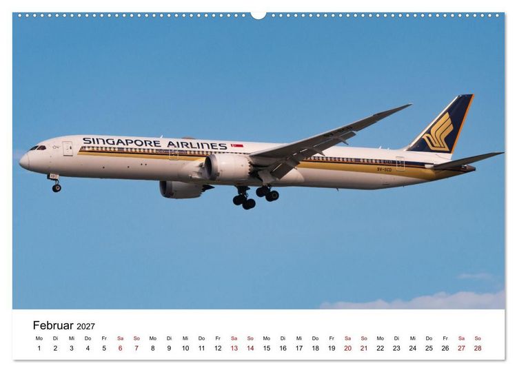 Produktbild: Singapore Airlines - Die ganze Flotte (Wandkalender 2027 DIN A2 quer), CALVENDO Monatskalender