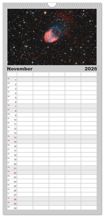 Produktbild: Familienplaner 2026 - Wunder der Milchstra&szlig;e mit 5 Spalten (Wandkalender, 21 x 45 cm) CALVENDO