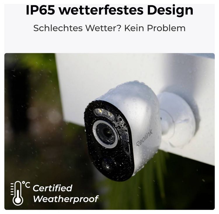 Produktbild: Reolink Argus Series B330 WLAN IP &Uuml;berwachungskamera 2880 x 1616 Pixel