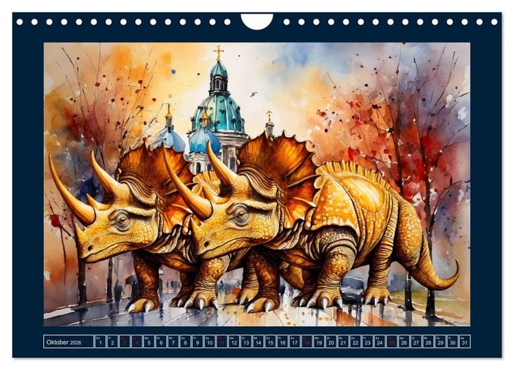 Produktbild: Dinosaurier erobern die Welt zur&uuml;ck (Wandkalender 2026 DIN A4 quer), CALVENDO Monatskalender