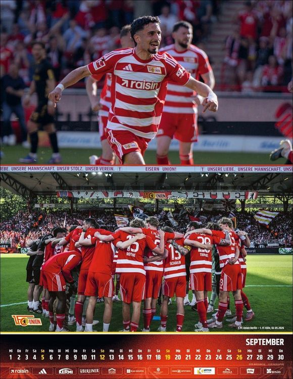 Produktbild: 1. FC Union Berlin Posterkalender 2027