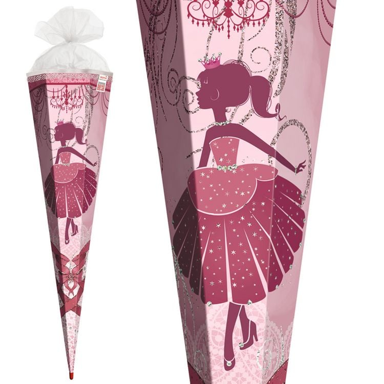 Produktbild: Roth Schult&uuml;te Ballerina Glitter eckig T&uuml;llverschluss R&uuml;schenborte 85cm