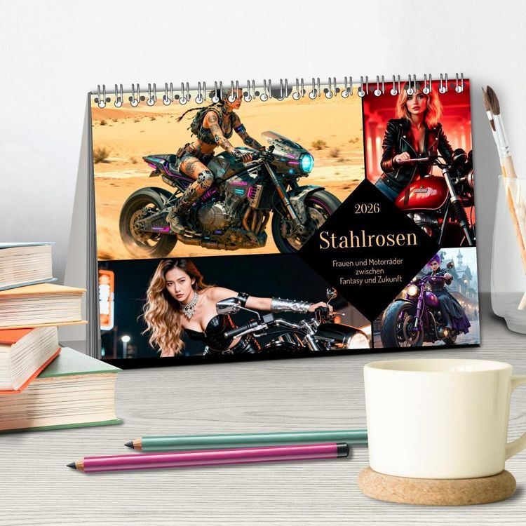 Produktbild: Stahlrosen (Tischkalender 2026 DIN A5 quer), CALVENDO Monatskalender