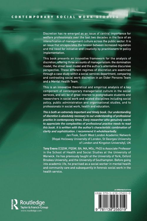 Produktbild: Professional Discretion in Welfare Services