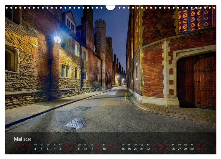 Produktbild: Cambridge street view (Wandkalender 2026 DIN A3 quer), CALVENDO Monatskalender