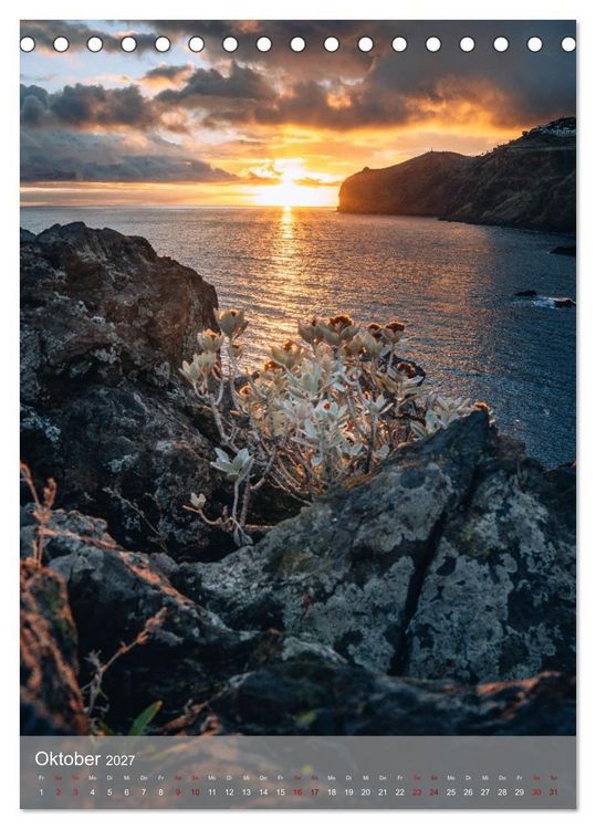 Produktbild: Madeira - Zauber einer Insel (Tischkalender 2027 DIN A5 hoch), CALVENDO Monatskalender