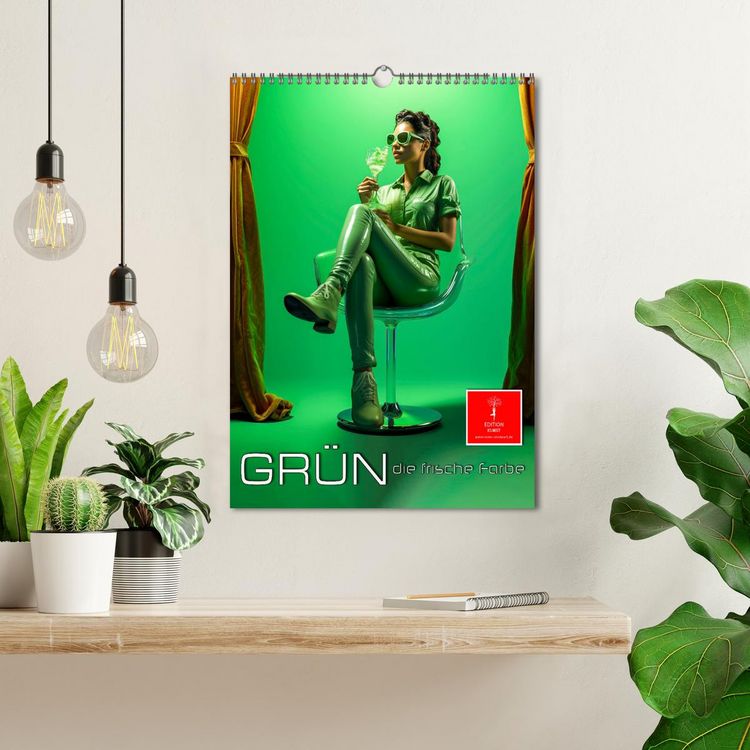 Produktbild: Gr&uuml;n, die frische Farbe (Wandkalender 2026 DIN A3 hoch), CALVENDO Monatskalender