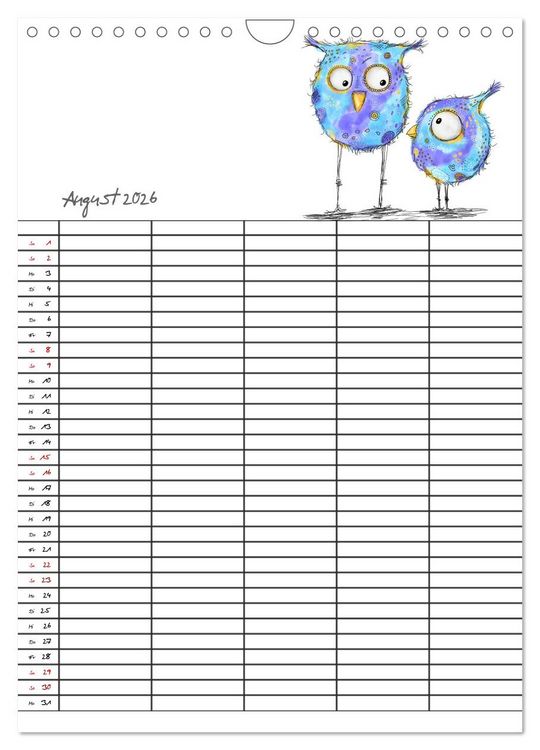 Produktbild: Bunte Freunde (Wandkalender 2026 DIN A4 hoch), CALVENDO Monatskalender