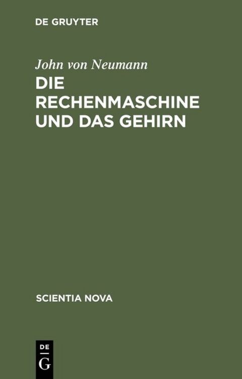 Produktbild: Die Rechenmaschine und das Gehirn