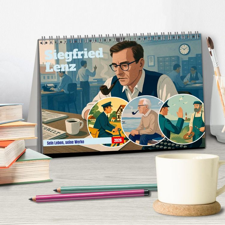 Produktbild: Siegfried Lenz (Tischkalender 2026 DIN A5 quer), CALVENDO Monatskalender