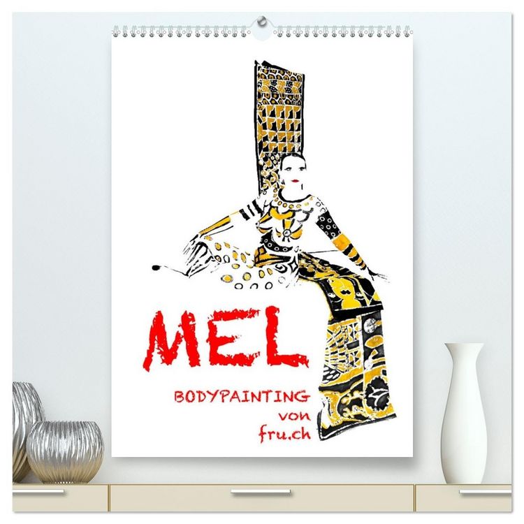 Produktbild: MEL Bodypainting von fru.ch (hochwertiger Premium Wandkalender 2026 DIN A2 hoch), Kunstdruck in Hochglanz