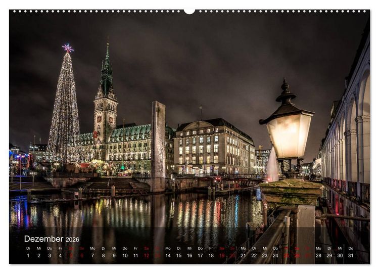Produktbild: Deutschland Impressionen bei Nacht (hochwertiger Premium Wandkalender 2026 DIN A2 quer), Kunstdruck in Hochglanz