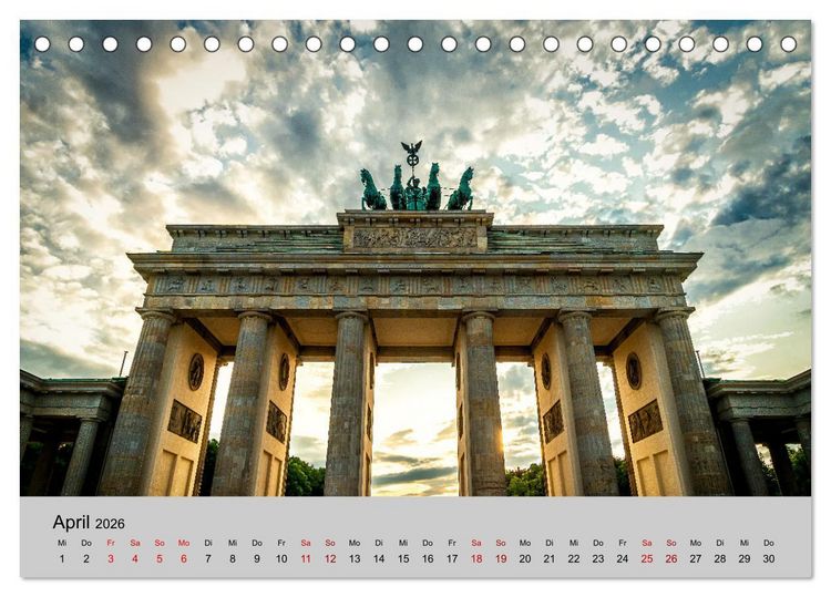 Produktbild: Ein Spaziergang durch Berlin (Tischkalender 2026 DIN A5 quer), CALVENDO Monatskalender