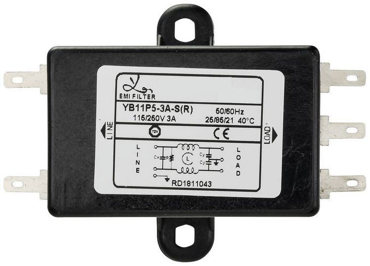 Produktbild: TRU COMPONENTS TC-10101424 Entst&ouml;rfilter 250 V/AC 3 A 2.5 mH (L x B x H) 68 x 50 x 25.5 mm 1 St.
