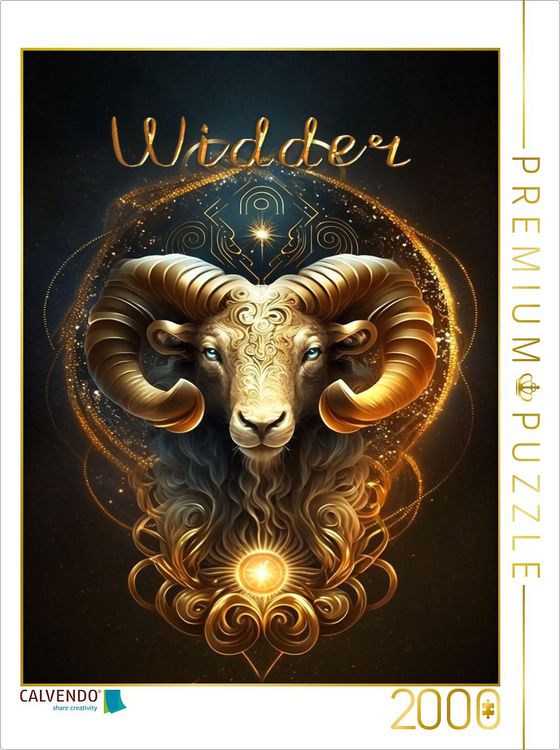 Produktbild: CALVENDO Puzzle Widder 21. M&auml;rz - 20. April | 2000 Teile Lege-Gr&ouml;&szlig;e 90x67cm Foto-Puzzle f&uuml;r gl&uuml;ckliche Stunden