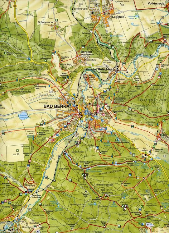Produktbild: Wanderkarte Bad Berka und Mittleres Ilmtal