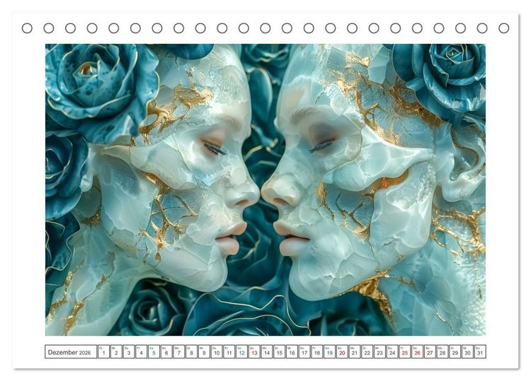 Produktbild: Magische Gesichter (Tischkalender 2026 DIN A5 quer), CALVENDO Monatskalender