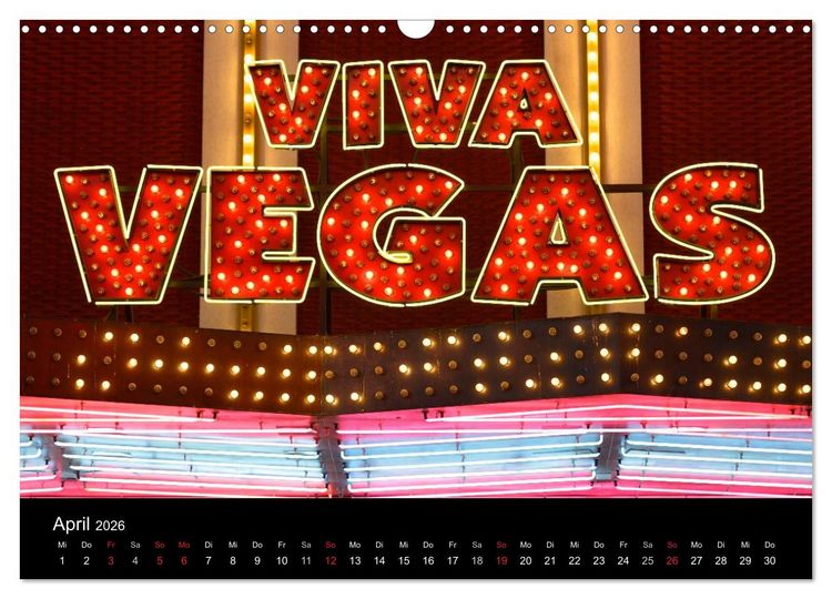 Produktbild: Las Vegas (Wandkalender 2026 DIN A3 quer), CALVENDO Monatskalender