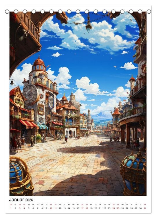 Produktbild: Anime Augenschmaus (Tischkalender 2026 DIN A5 hoch), CALVENDO Monatskalender