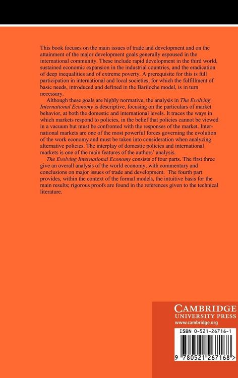 Produktbild: The Evolving International Economy