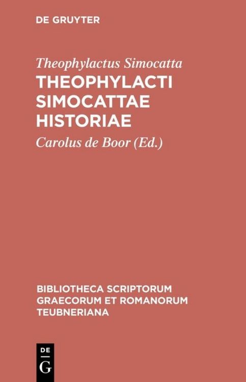 Produktbild: Theophylacti Simocattae historiae