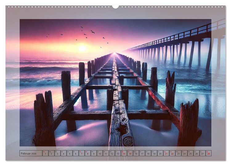 Produktbild: Pfade ans Meer (Wandkalender 2026 DIN A2 quer), CALVENDO Monatskalender