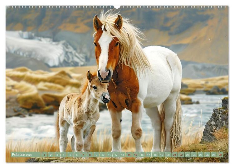 Produktbild: Tierkinder des Nordens (hochwertiger Premium Wandkalender 2026 DIN A2 quer), Kunstdruck in Hochglanz
