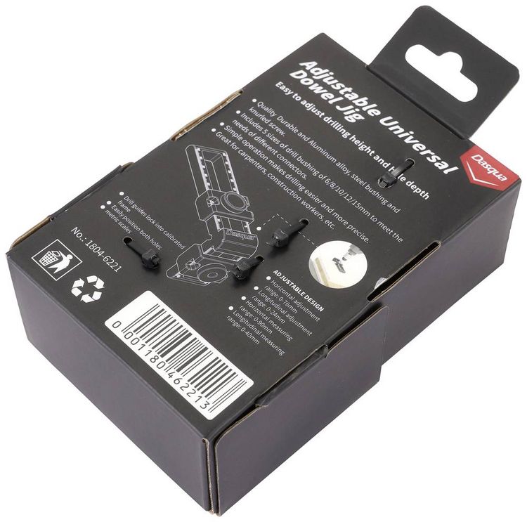 Produktbild: Dasqua 1804-6221 Verstellbare Universal-D&uuml;bellehre Aluminiumlegierung, Edelstahl 210mm 1St.