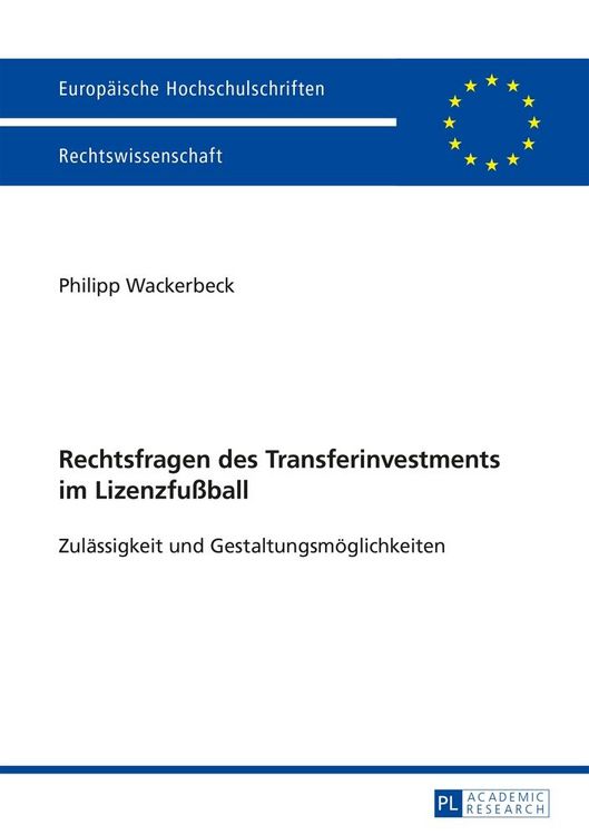Produktbild: Rechtsfragen des Transferinvestments im Lizenzfu&szlig;ball