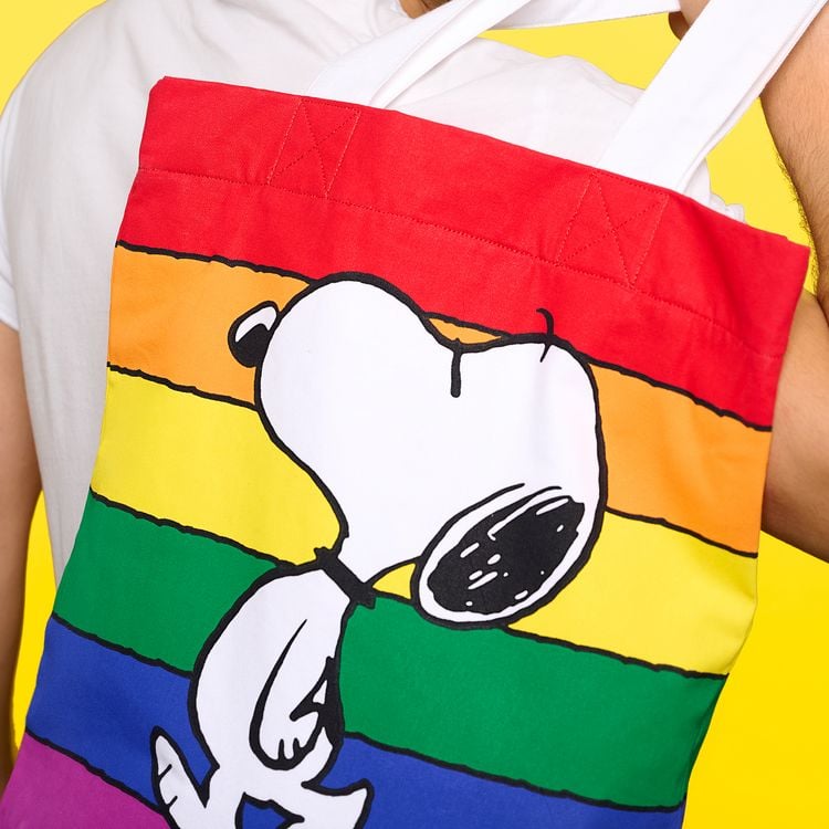 Produktbild: Snoopy Baumwolltasche Rainbow