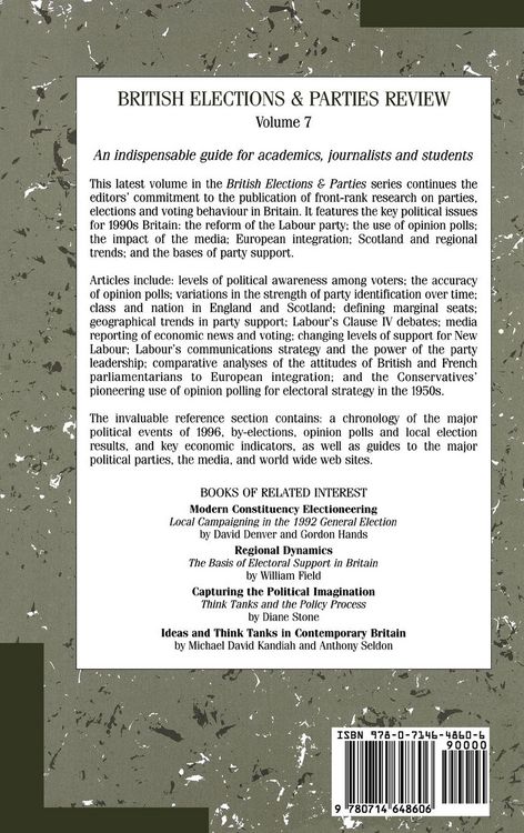 Produktbild: British Elections and Parties Review