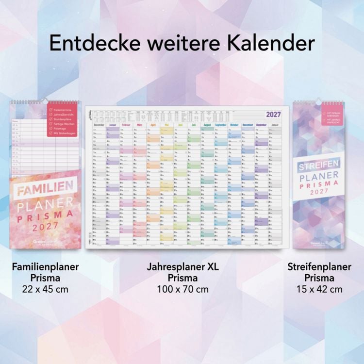 Produktbild: Jahresplaner XL Prisma 14 Mon 1 Stk. gerollt 2027